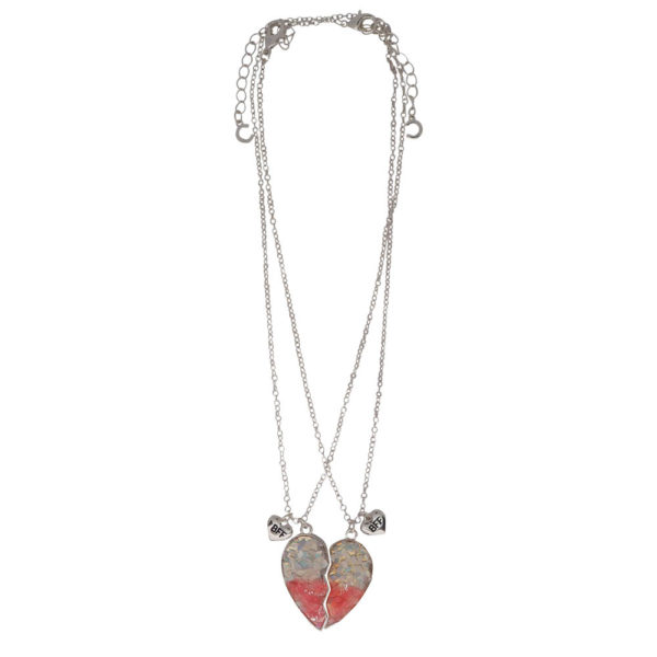 2021 Broken Half Love Heart Pendant Necklaces Best Friends Friendship Necklace