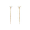 wholesale New personality design butterfly earrings long tassel earrings women